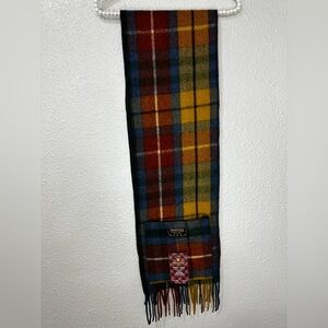 NWT Patrick King Wool Pocket Scarf Antique Buchanan Scottish Tartans